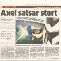 Göteborgs-Posten skriver om Axels JTCC-satsning